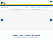 Tablet Screenshot of duttweiler-ag.ch